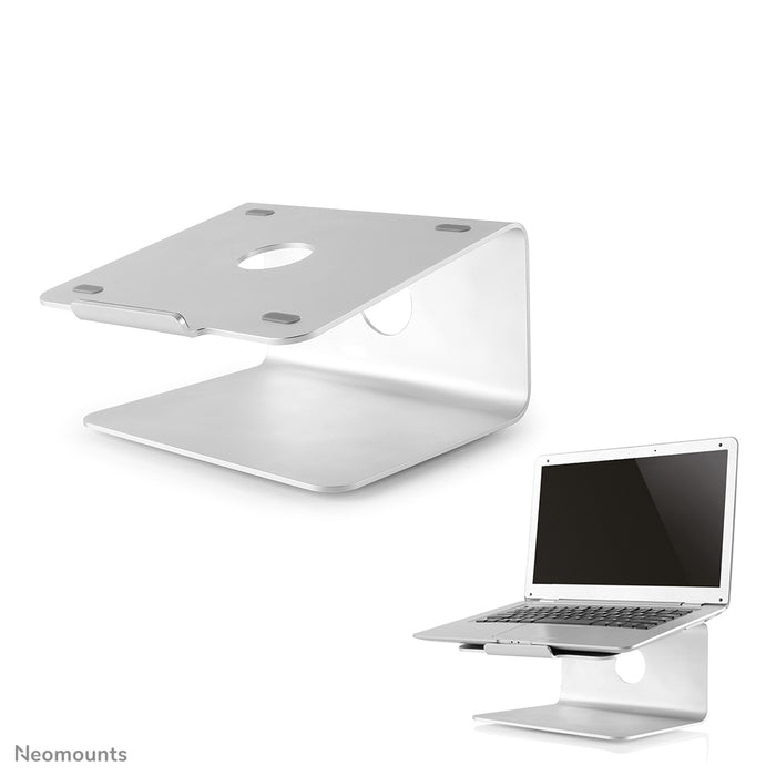 Neomounts NSLS050 è un supporto da scrivania girevole a 360 gradi per notebook.