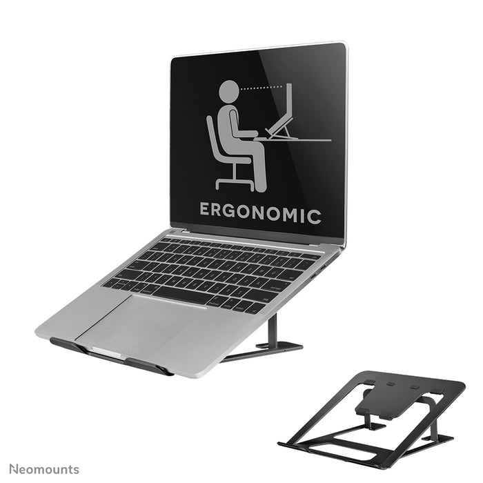 Neomounts NSLS085 nero supporto pieghevole per laptop fino a 17 pollici - Nero