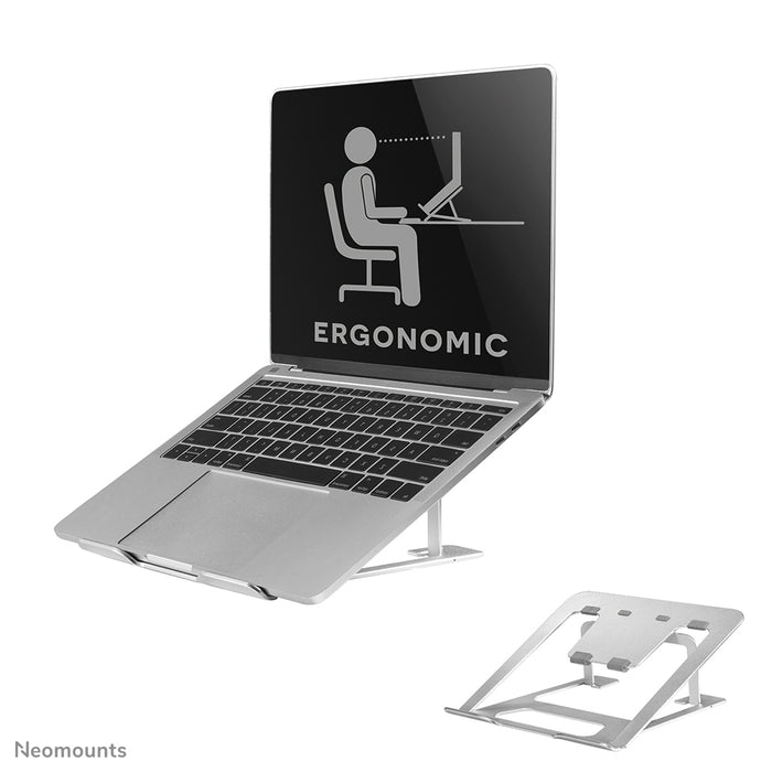 Neomounts supporto pieghevole per laptop - Argento