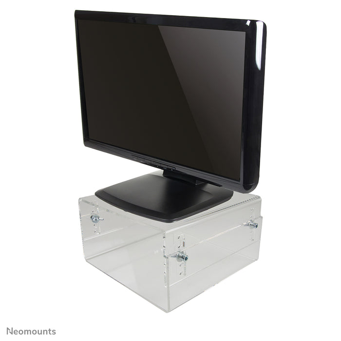 Neomounts NSMONITOR40 è un rialzo in acrilico per schermi LCD/TFT/CRT.