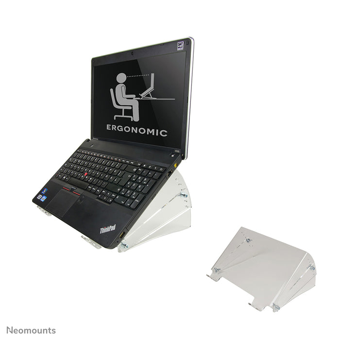 Neomounts NSNOTEBOOK300 è un rialzo in acrilico per notebook.