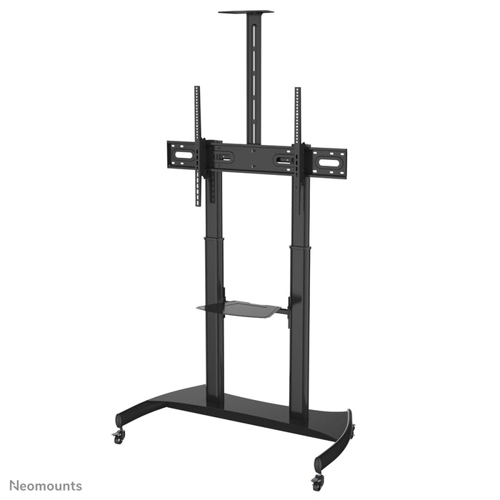 Neomounts PLASMA-M1950E è un mobile su ruote per flat screen fino a 100 pollici (254 cm). Include piano per laptop.