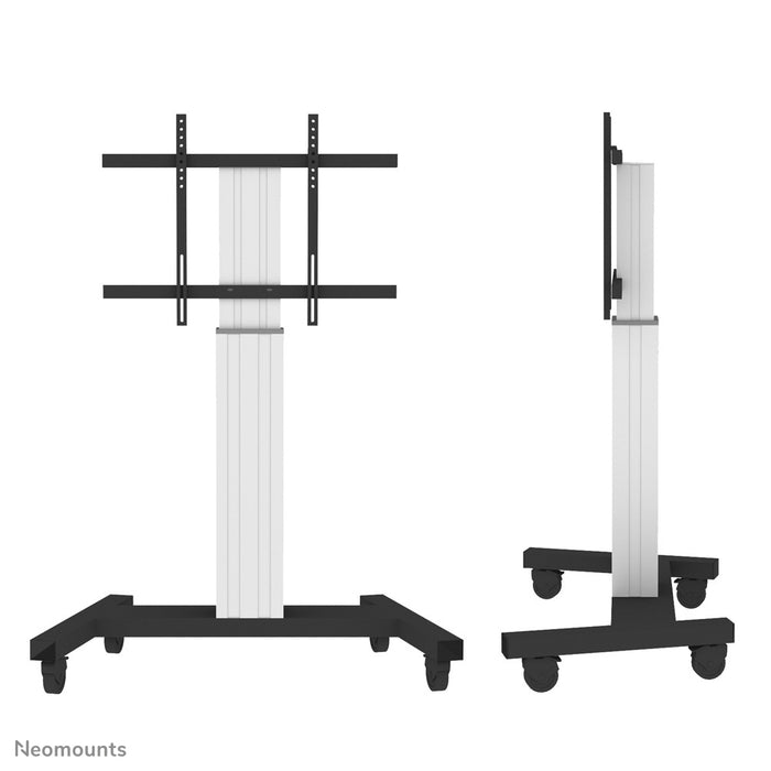 Neomounts PLASMA-M2250 argento è un carrello elettrico regolabile in altezza per flat screen fino a 100 pollici.