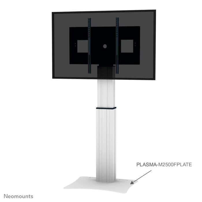 Neomounts PLASMA-M2500FPLATE è una piastra da pavimento per i carrelli elettrici regolabili in altezza serie 2250 e 2500 e per supporti da pavimento.