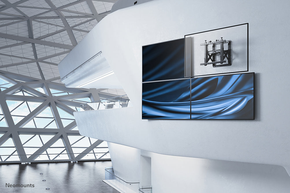 Neomounts WL95-900BL16 supporto videowall push to pop out per schermi da 45-75 pollici - Nero