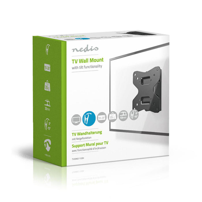 Supporto TV inclinabile | 10 - 26" | Max. 35 kg | Angolo di inclinazione 15°