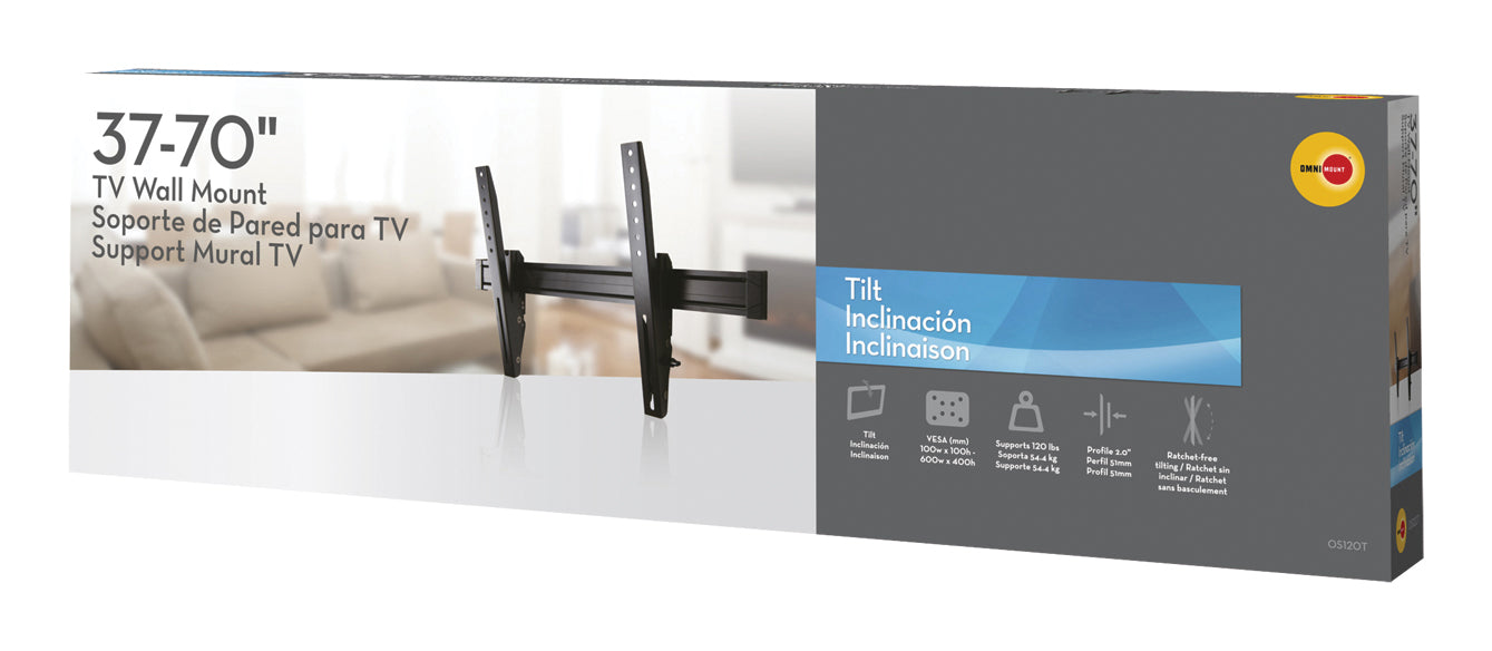 Supporto TV semplice e inclinabile per schermi fino a 70"