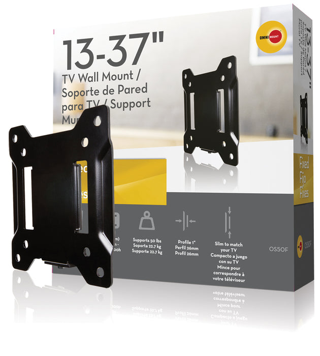 Supporto TV fisso da parete per schermi fino a max. 37"