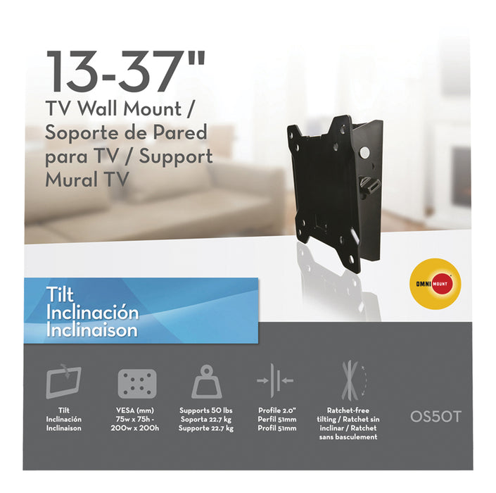 Supporto TV da parete semplice inclinabile