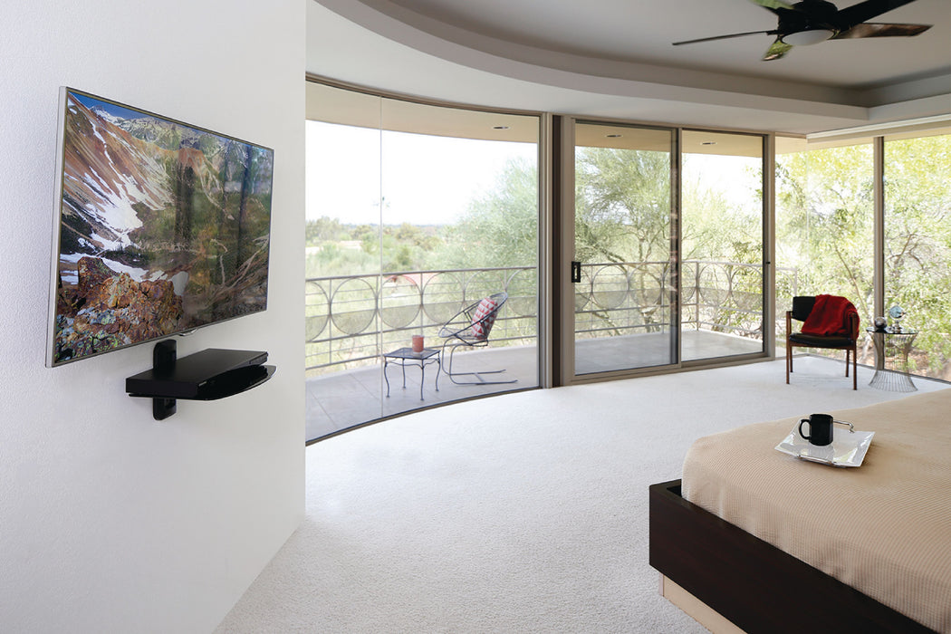 Piatto audio video in vetro 420 x 290 x 230 mm - 9,9 kg