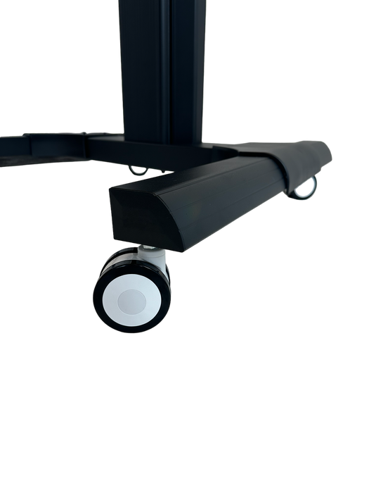 Wolff Mount Verrijdbare TV-standaard tot 70 inch |Universeel |Hoogte verstelbaar |Zwart aluminium |VESA 800x600