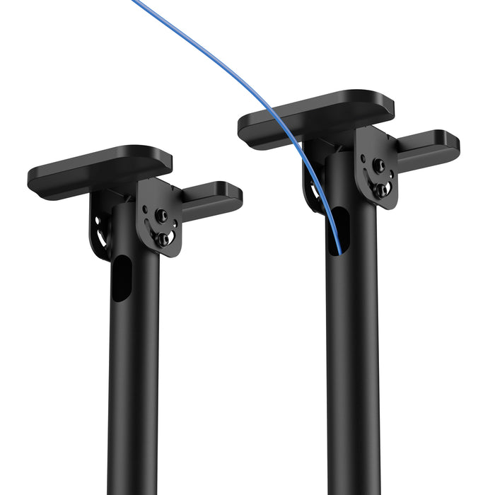 Supporto da soffitto robusto XL con doppio tubo 60-120 pollici e portata di 120 kg