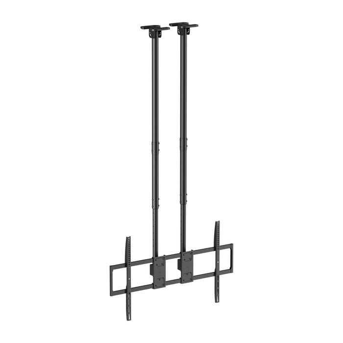 Supporto da soffitto robusto XL con doppio tubo 60-120 pollici e portata di 120 kg