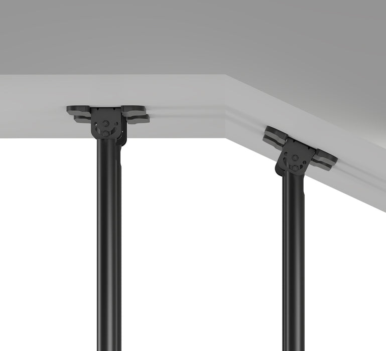 Supporto da soffitto robusto XL con doppio tubo 60-120 pollici e portata di 120 kg