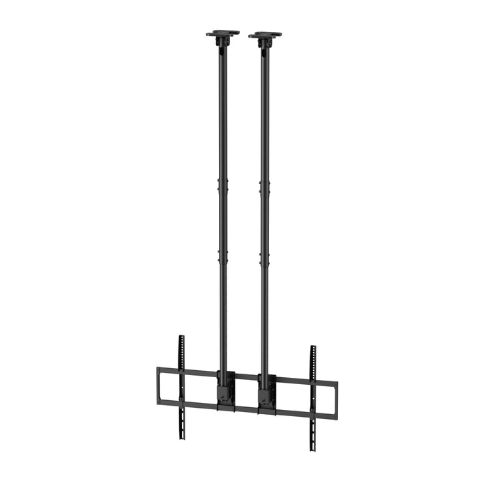 Supporto da soffitto robusto XL con doppio tubo 60-120 pollici e portata di 120 kg