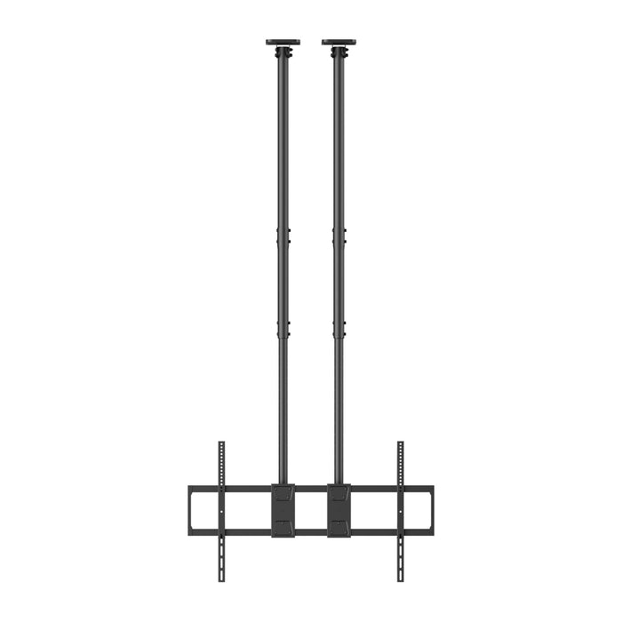 Supporto da soffitto robusto XL con doppio tubo 60-120 pollici e portata di 120 kg