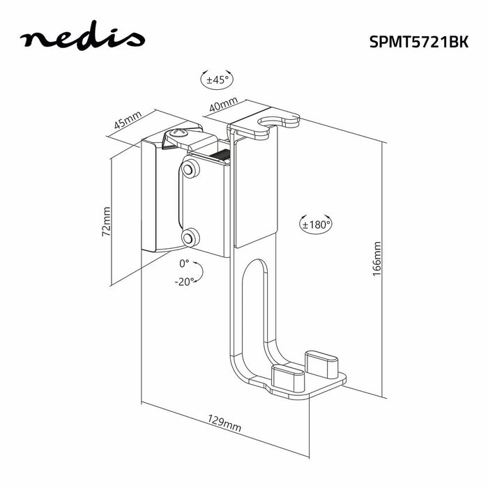 Supporto da Parete per Altoparlante | Sonos® One? / Sonos® Play:1
