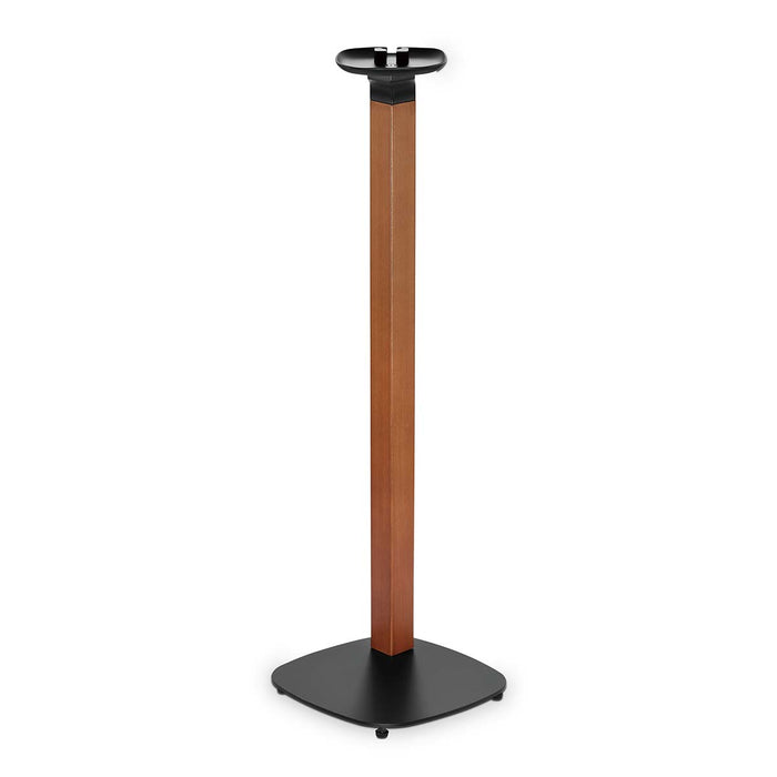 Supporto per altoparlanti design scandinavo per Sonos One, One SL & PLAY:1 – Base in legno/metallo con gestione cavi e smorzamento vibrazioni.