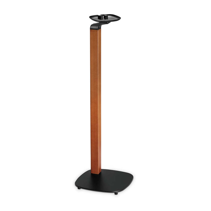 Supporto per altoparlanti design scandinavo per Sonos One, One SL & PLAY:1 – Base in legno/metallo con gestione cavi e smorzamento vibrazioni.