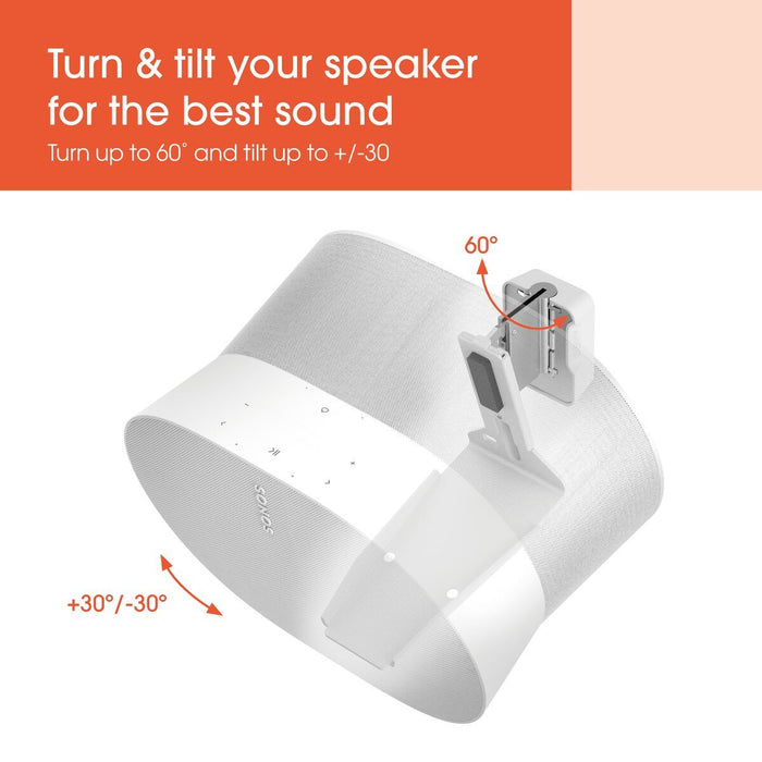 Supporto da muro Sonos Era 300 bianco – regolabile | Vogel’s