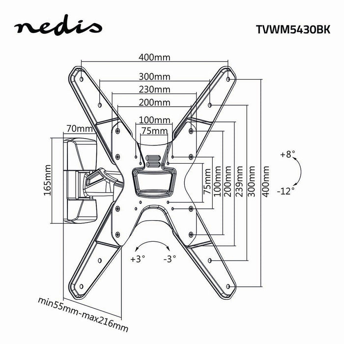 Supporto TV a movimento completo | 26 - 42" | Max. 30 kg | 2 snodi