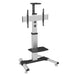 Wolff Mount TVB-34 – TV stevige verrijdbare vloersteun – Aluminium – Schermen tot 70 inch – Hoogte 210 cm