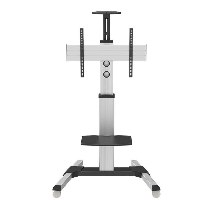 Wolff Mount TVB-34 – TV stevige verrijdbare vloersteun – Aluminium – Schermen tot 70 inch – Hoogte 210 cm