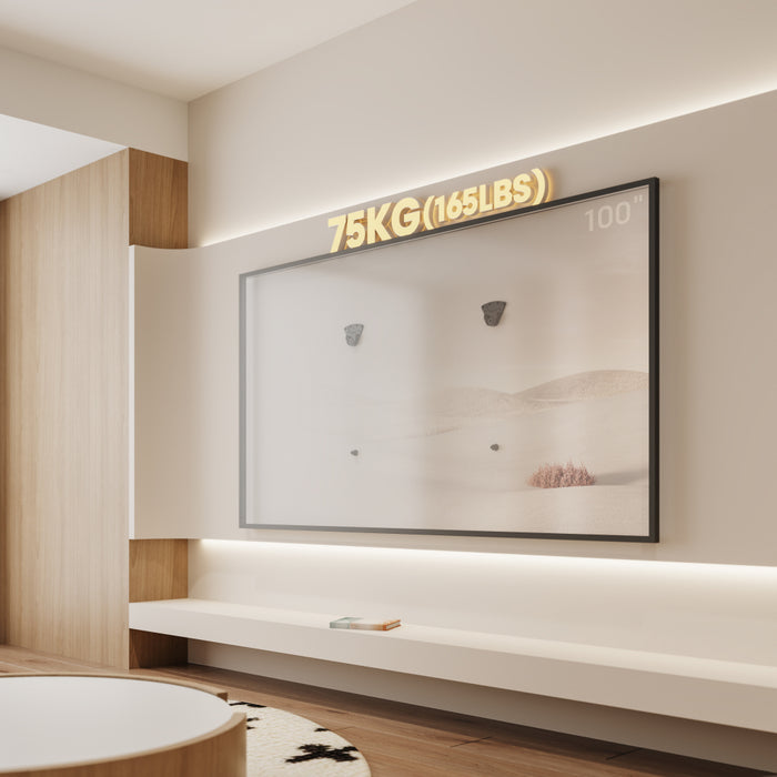Wolff Mount – Staffa da Parete Rimovibile per TV per Esterni e Pareti in Gesso | 32-75 pollici | 75 kg | Non-VESA
