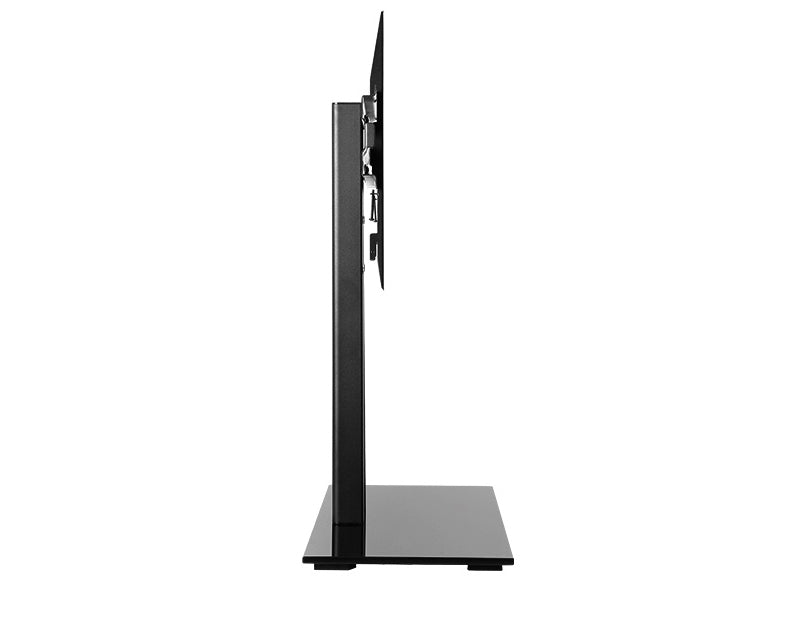 Wolff Mount Base TV bloccabile |Fino a 65 pollici |Universale |VESA 600x400 |Piastra in vetro nera pesante