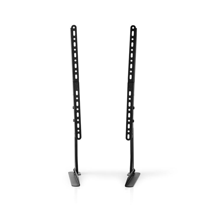 Nedis Supporto fisso da scrivania per TV da 13-70 pollici | Max 50 kg | Regolazione flessibile dell'altezza | Compatibile VESA | Acciaio | Nero