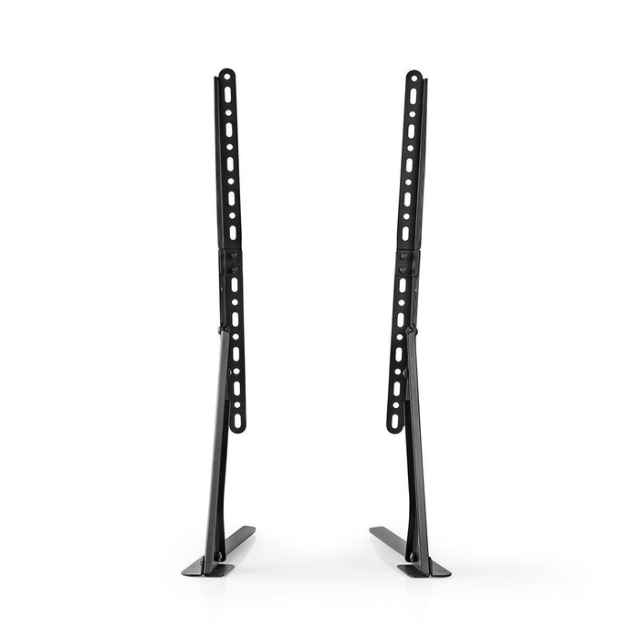 Nedis Supporto fisso da scrivania per TV da 13-70 pollici | Max 50 kg | Regolazione flessibile dell'altezza | Compatibile VESA | Acciaio | Nero