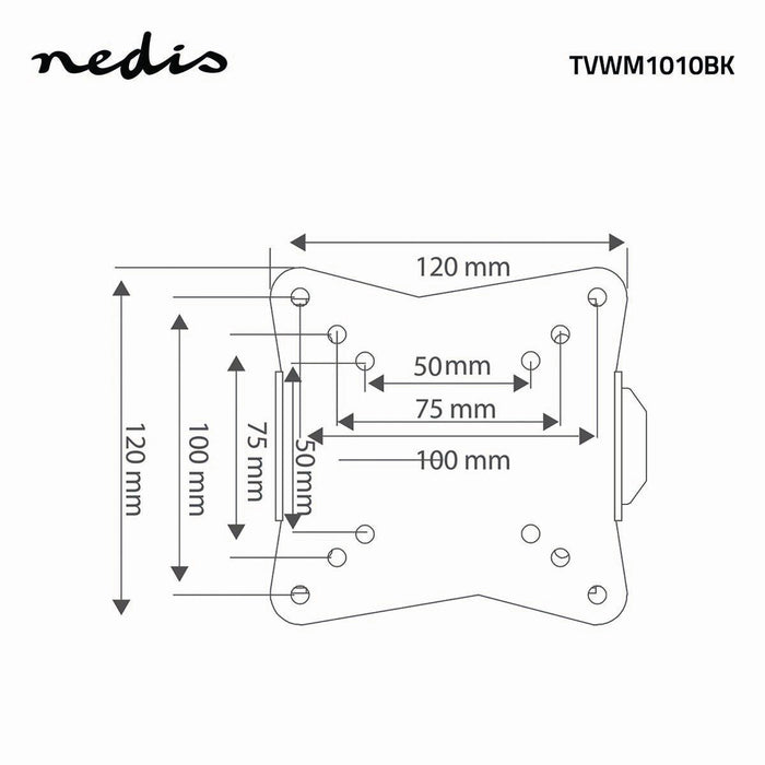 Supporto TV fisso | 13 - 27" | Max. 30 kg | Distanza parete 20 mm