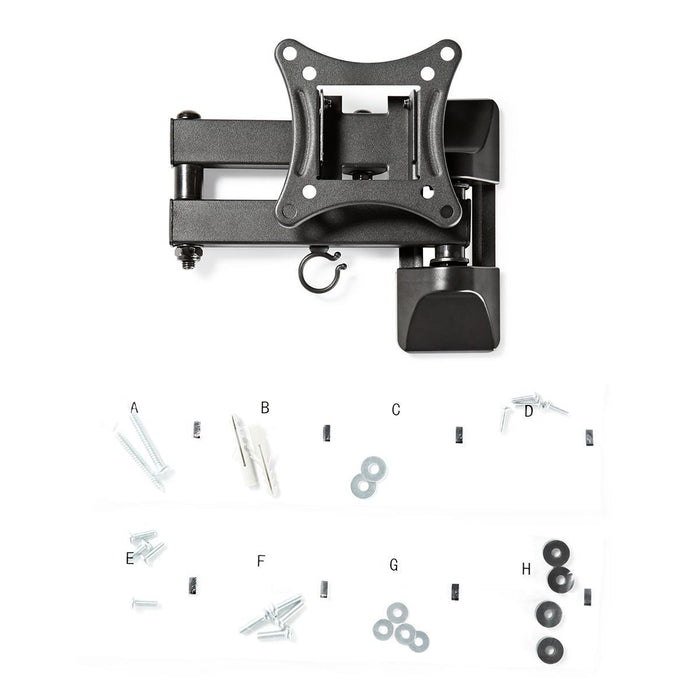 Supporto TV da Parete Full Motion | 13 - 27" | Max. 15 kg | 3 Punti di Snodo