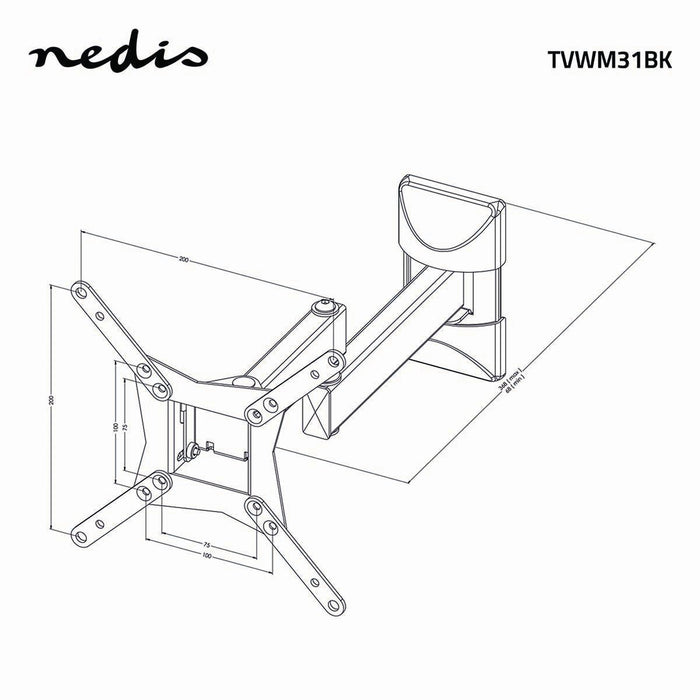 Supporto TV da Parete Full Motion | 10 - 32" | Max. 30 kg |