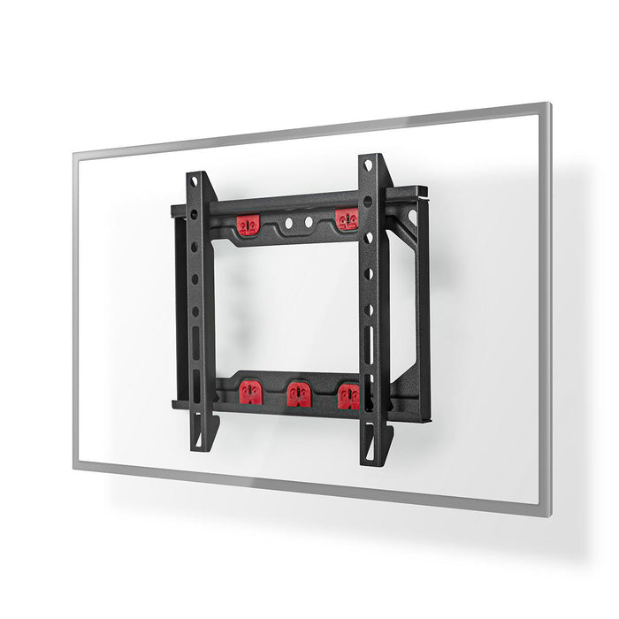 Supporto TV fisso per cartongesso | 13 - 27" | Max. 15 kg | Distanza dalla parete 28 mm | Nero