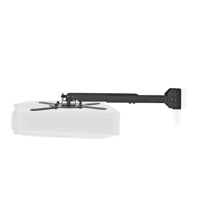 Supporto da Parete per Proiettore | Rotazione 360° | Max. 10 kg | Distanza dalla Parete 314 - 500 mm | Nero