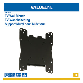 Supporto da parete piatto per TV per schermi da 26" a 42"