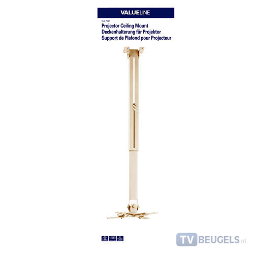 Supporto da soffitto per proiettori e beamers fino a 10 KG