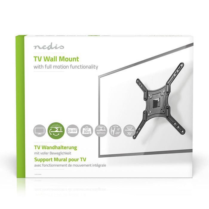 Supporto TV da Parete Full Motion | 23 - 55" | Max. 30 kg | 1 Punto di Snodo