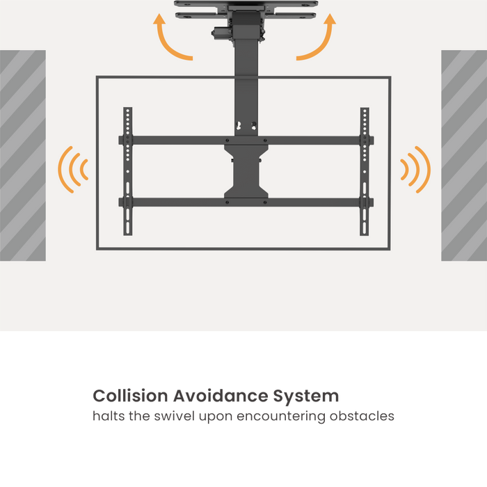 Wolff Mount Supporto a Soffitto Elettrico per TV fino a 86 pollici | 45kg | VESA 800x400