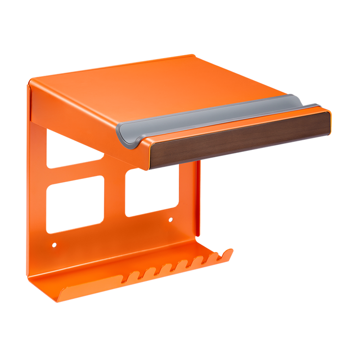 Wolff Mount Supporto da Parete in Metallo per Bici da Corsa Dutch Orange con Mensola Portaoggetti