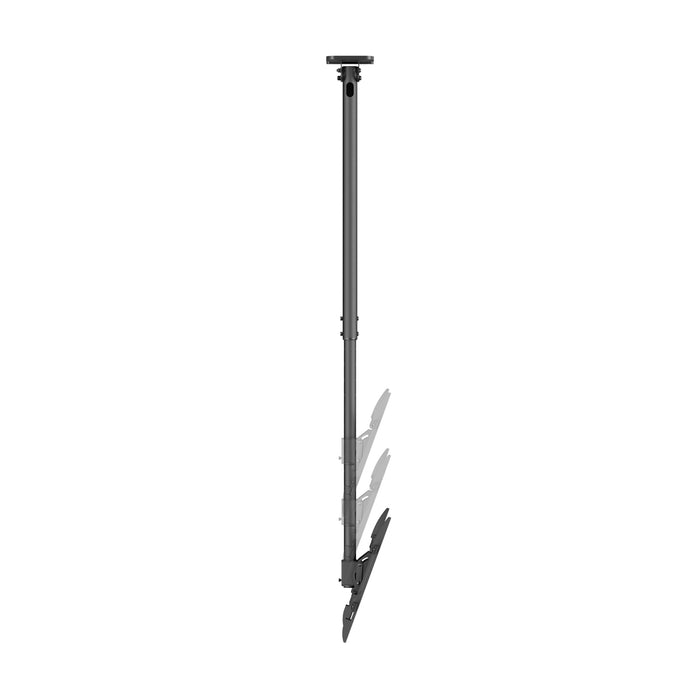 Wolff Mount Supporto universale da soffitto per TV – da 32 a 55 pollici – girevole e inclinabile – anche per soffitti inclinati