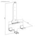 Wolff Mount TVB-129 – PS5 Houder – Muurbeugel voor PlayStation 5 en Controllers – Wit