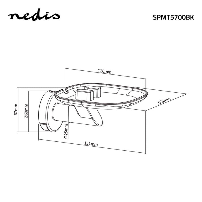 Supporto da Parete per Altoparlante | Sonos One / Sonos® Play:1 | Max. 3 kg | Fisso