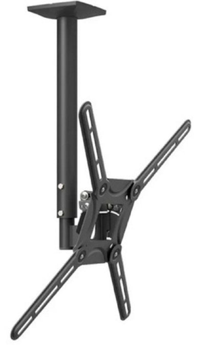 Barkan Supporto da Soffitto Nero 29 - 65 pollici | Massima regolabilità | Ruotabile e inclinabile | VESA 400x400