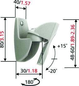 Supporto altoparlante Vogels VLB 500 2 pezzi Argento