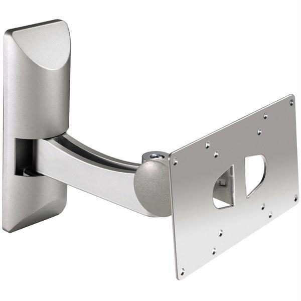 Supporto da parete con 1 braccio grigio argento VESA 200x100