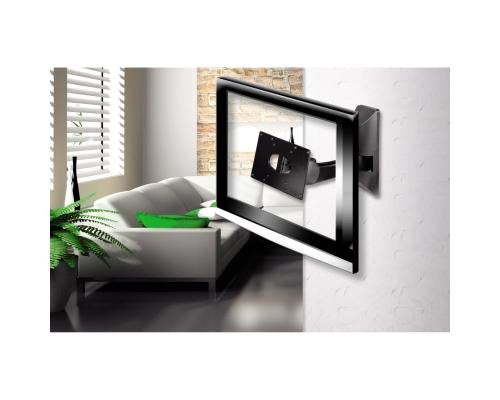 Supporto da parete con 1 braccio grigio argento VESA 200x100