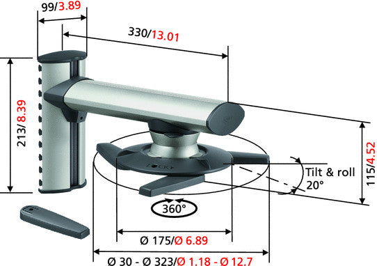 Soluzione da parete Vogels EPW 6565 per proiettore