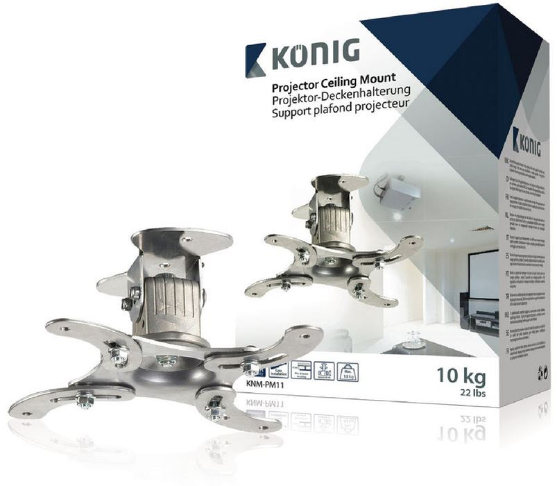 Supporto da soffitto per proiettore argento